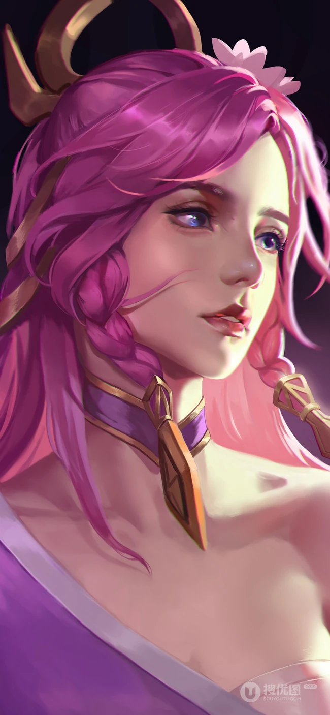 唯美动漫美女人物插画，古风美女插画壁纸图片下载