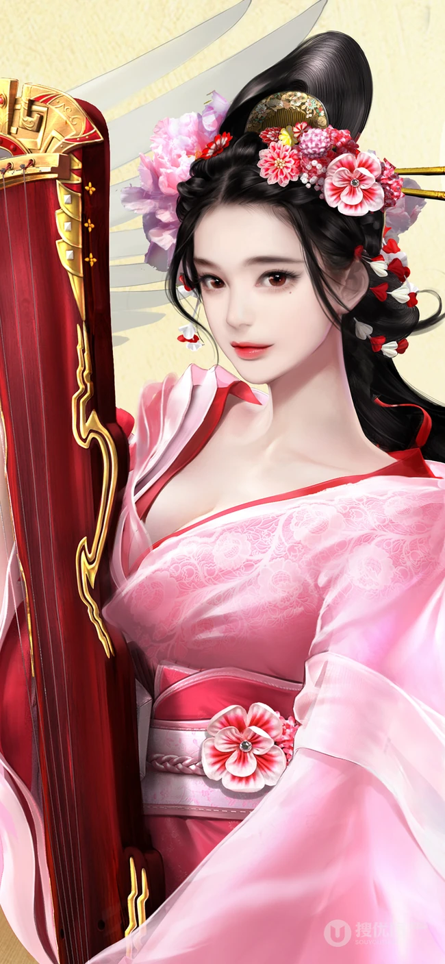 唯美动漫美女人物插画，古风美女插画壁纸图片下载