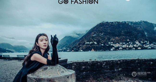 薛凯琪非主流个性造型现身户外街头《GoFashion路尚》杂志写真