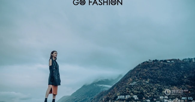 薛凯琪非主流个性造型现身户外街头《GoFashion路尚》杂志写真