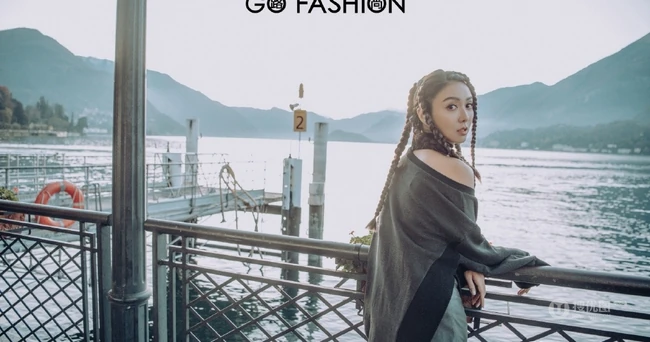 薛凯琪非主流个性造型现身户外街头《GoFashion路尚》杂志写真