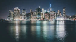 唯美夜间城市航拍，城市夜景灯光壁纸图片