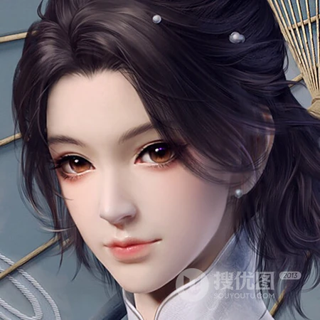 鼠年超唯美的古风女生插画QQ头像