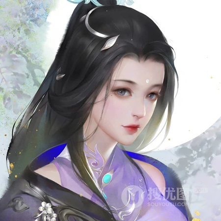 鼠年超唯美的古风女生插画QQ头像