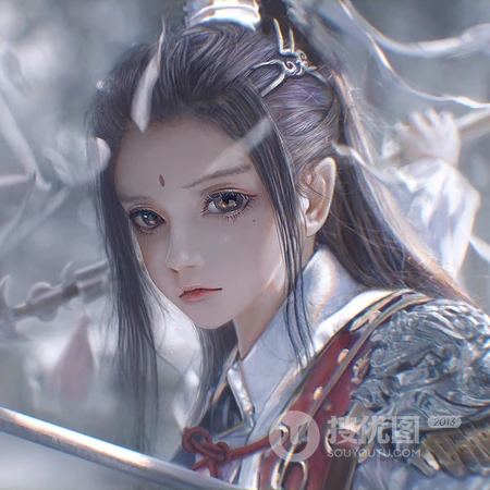 鼠年超唯美的古风女生插画QQ头像