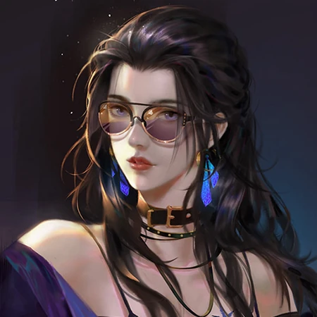 有个性的动漫女生插画头像图片