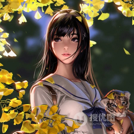 有个性的动漫女生插画头像图片