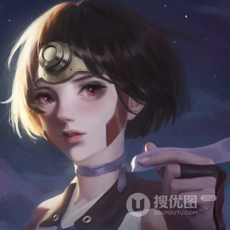 有个性的动漫女生插画头像图片