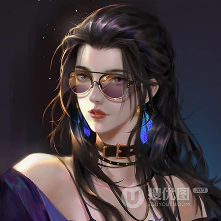 有个性的动漫女生插画头像图片