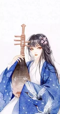可爱的线条卡通角色叮当猫，古风人物，爱丽丝等手机壁纸