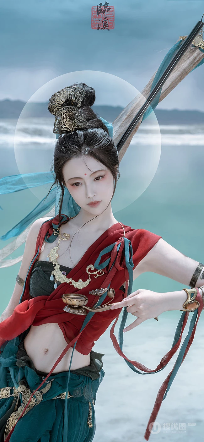 12月20日抖音热门_敦煌飞天唯美美女摄影手机壁纸