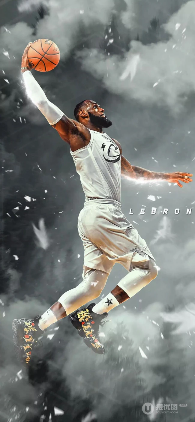 NBA巨星勒布朗&middot;詹姆斯个人手机壁纸