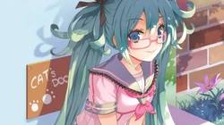 呆萌可爱的动漫人物初音未来形象高清壁纸