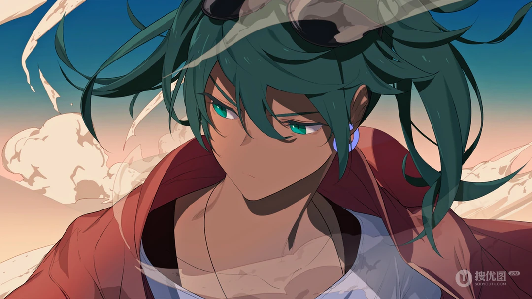 呆萌可爱的动漫人物初音未来形象高清壁纸