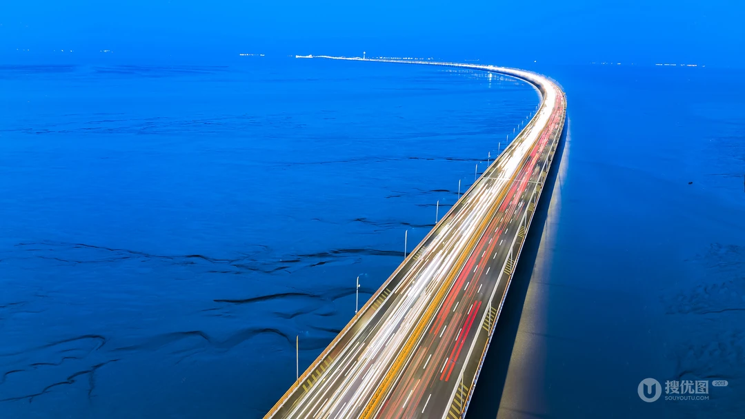 令人惊叹的海上桥梁建筑唯美壁纸