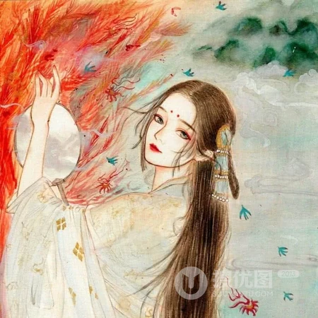 古风女生，唯美的古代女生手绘头像图片