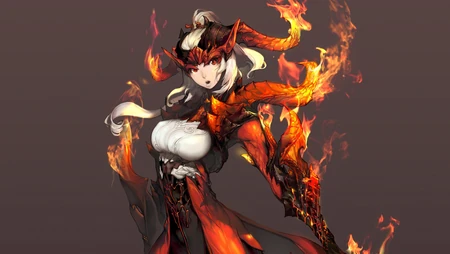 韩国游戏《剑灵》唯美游戏人物原画壁纸图片