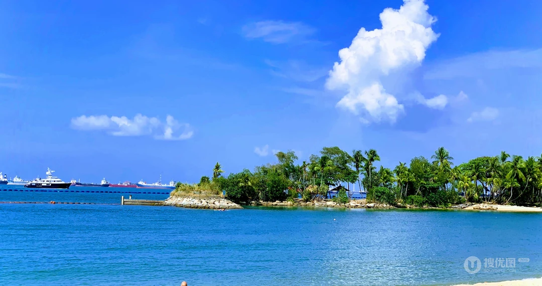 唯美的海边城市旅游圣地电脑壁纸