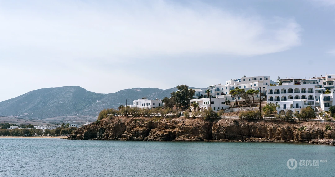 唯美的海边城市旅游圣地电脑壁纸