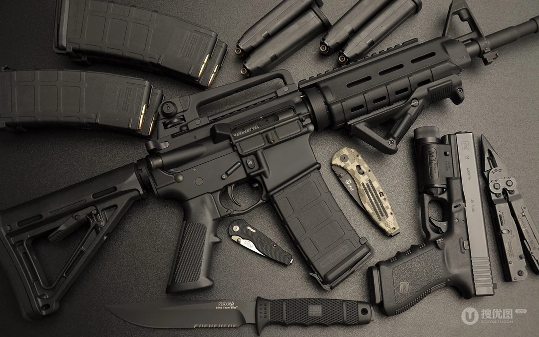 AR-15突击步枪高清壁纸