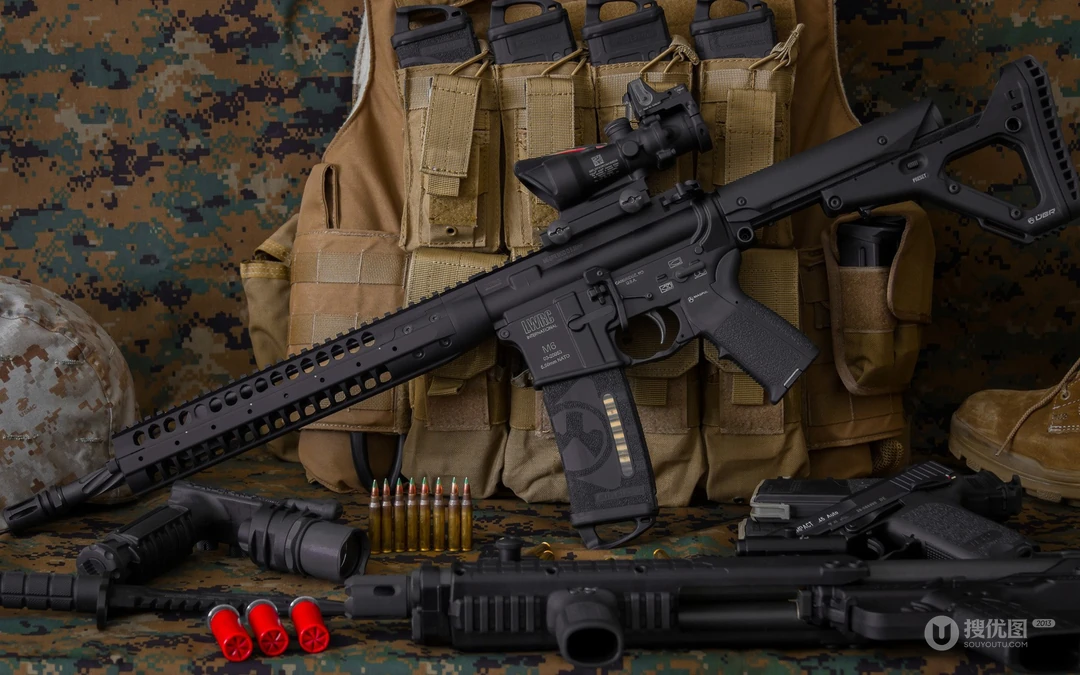 AR-15突击步枪高清壁纸