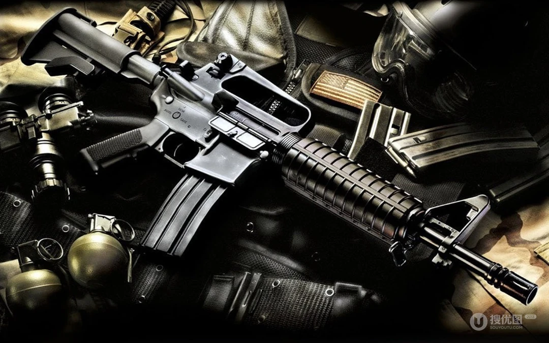 AR-15突击步枪高清壁纸