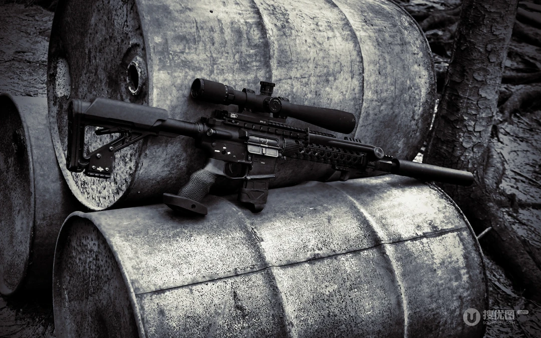 AR-15突击步枪高清壁纸