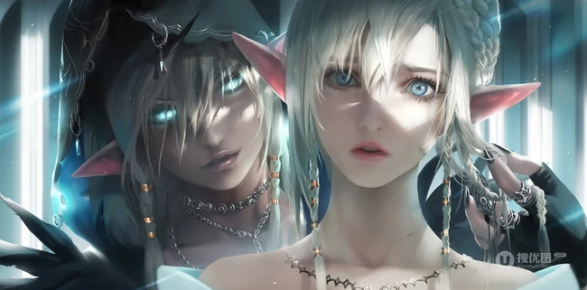 wlop游戏CG里的女生插画作品鉴赏