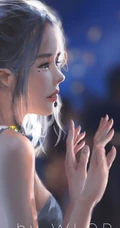 画师wlop女刺客，战士等动漫人物插画作品