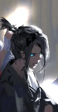 画师wlop女刺客，战士等动漫人物插画作品