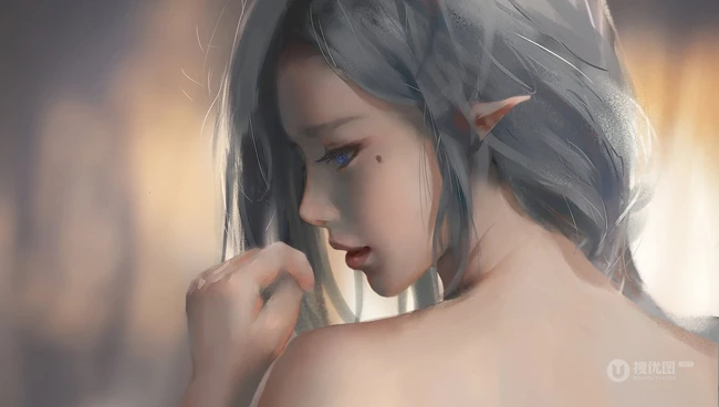 画师wlop女刺客，战士等动漫人物插画作品