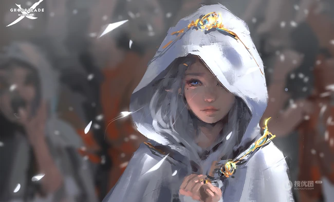 画师wlop女刺客，战士等动漫人物插画作品
