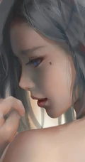 画师wlop女刺客，战士等动漫人物插画作品