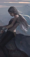 国内动漫画师WLOP唯美的黑裙公主插画作品鉴赏