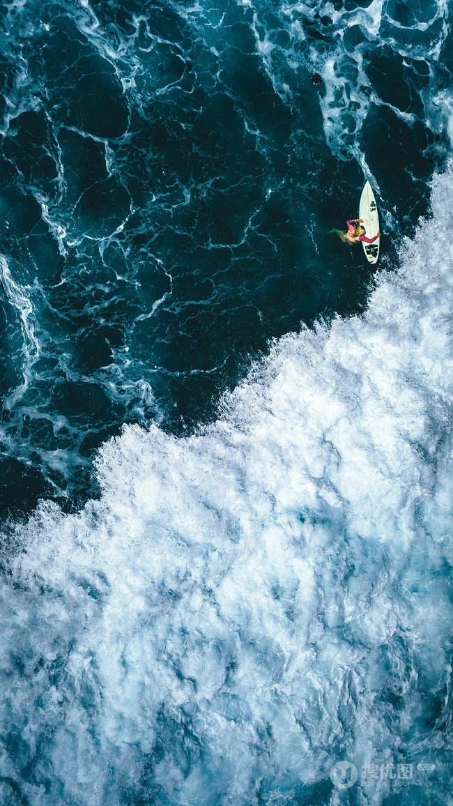 大浪淘沙，涌动的海浪高清手机壁纸