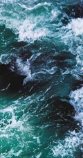 大浪淘沙，涌动的海浪高清手机壁纸