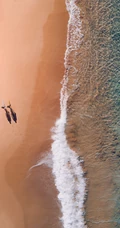 航拍靓丽的海上风景手机壁纸