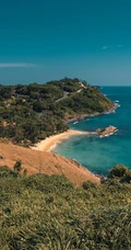 海上的礁石，溶洞风景手机背景图片