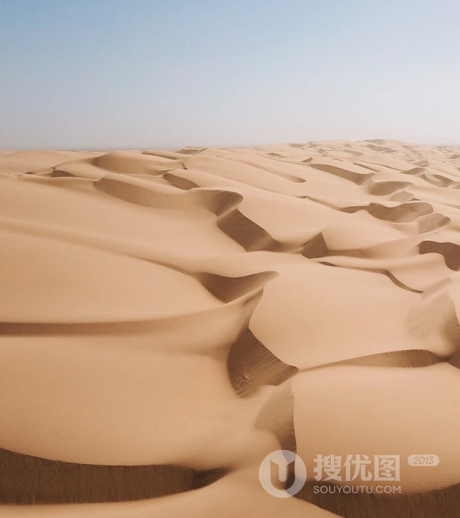 沙漠里的漫天黄沙高清手机壁纸图片