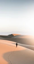探索神秘的沙漠无人区，高清沙漠旅游手机壁纸图片
