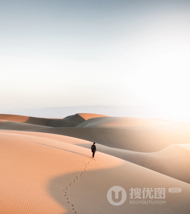 探索神秘的沙漠无人区，高清沙漠旅游手机壁纸图片