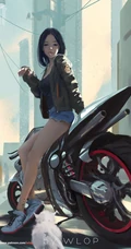 画师WLOP动漫美女插画作品高清手机壁纸下载