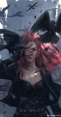 画师WLOP动漫美女插画作品高清手机壁纸下载