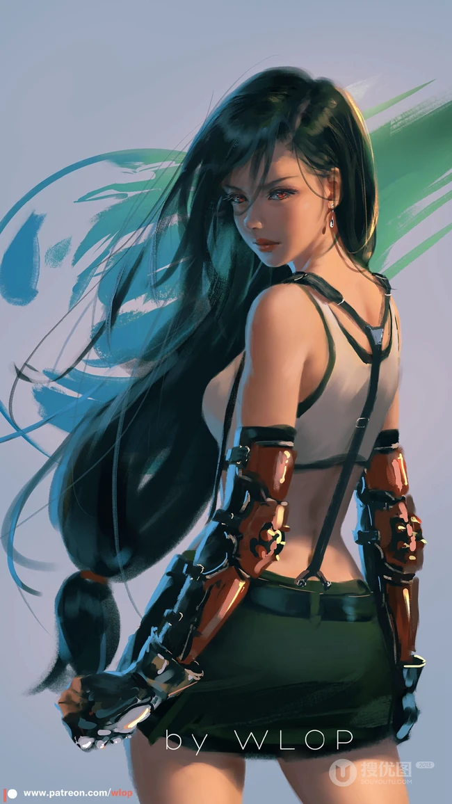 画师WLOP动漫美女插画作品高清手机壁纸下载