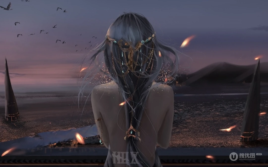 插画师wlop笔下的女性人物壁纸图片系列一
