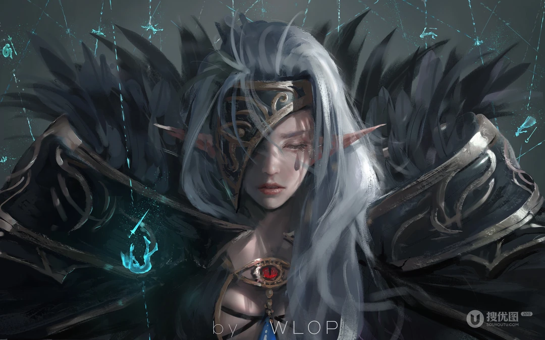 插画师wlop笔下的女性人物壁纸图片系列一