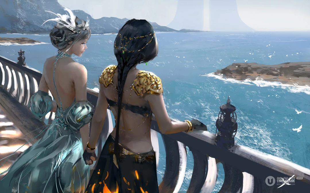 插画师wlop笔下的女性人物壁纸图片系列一
