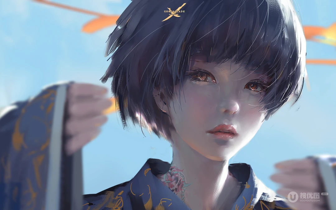 插画师wlop作品动漫女性人物插画壁纸图片系列二