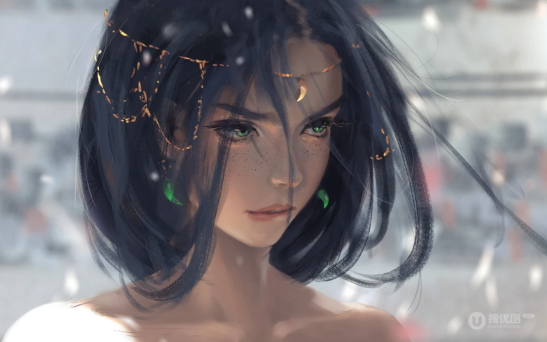 插画师wlop作品动漫女性人物插画壁纸图片系列二