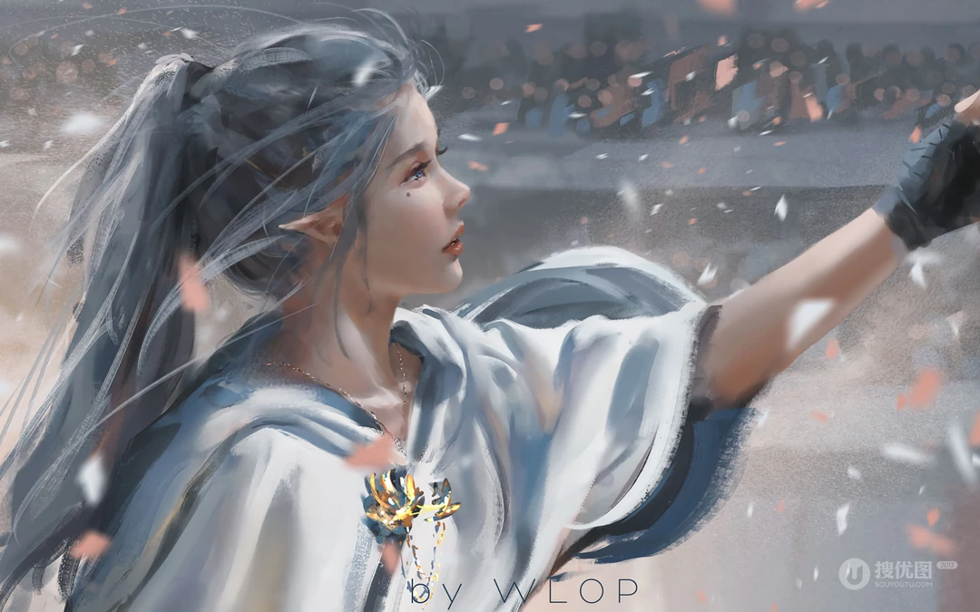 插画师wlop作品动漫女性人物插画壁纸图片系列二